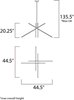 Foto para 5.75W Alumilux LED Pendant SA PCB LED (OA HT 22.75"-135.25") (CAN 5"x5"x2.25")