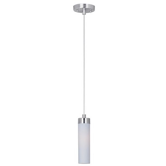 Foto para 2.4W Cilandro LED 1-Light Pendant SN Matte White Opal Glass PCB LED (OA HT 24"-134")