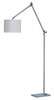 Picture of Hotel LED 1-Light Floor Lamp PC Wafer Linen MB LED 49.25"x11.75"x48" (OA HT 78.75")