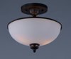 Foto para Novus 2-Light Semi-Flush Mount OI Satin White Opal Glass MB Incandescent Incandescent