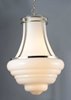 Picture of Retro 4-Light Pendant PN White Glass CA Incandescent E12 Incandescent (OA HT 32.5"-91.75") (CAN 5"x5"x0.75")36" Chain