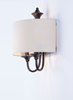 Picture of Bongo 1-Light Wall Sconce OI Linen Fabric MB Incandescent Incandescent