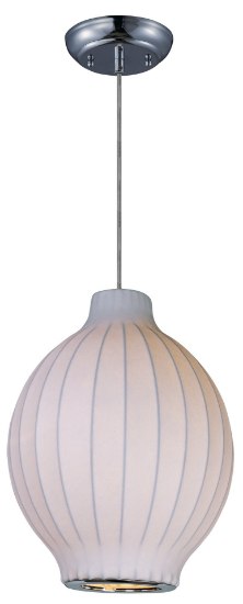 Picture of Cocoon 1-Light Pendant PC Imitation Silk MB Incandescent Incandescent 10.5"x10.5"x14" (OA HT 133.75")