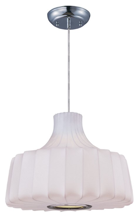 Picture of Cocoon 1-Light Pendant PC Imitation Silk MB Incandescent Incandescent 15.25"x15.25"x11" (OA HT 131")