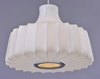 Foto para Cocoon 1-Light Pendant PC Imitation Silk MB Incandescent Incandescent 15.25"x15.25"x11" (OA HT 131")