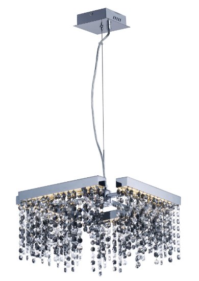 Picture of 5W Midnight Shower LED Pendant PC Smoke K9 Crystal PCB LED (OA HT 18"-123")