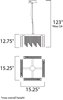 Picture of 5W Midnight Shower LED Pendant PC Smoke K9 Crystal PCB LED (OA HT 18"-123")