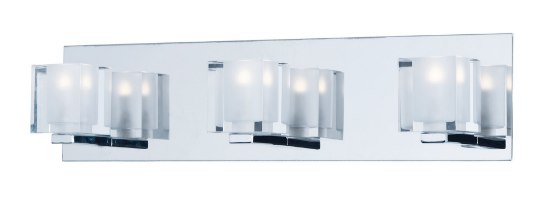 Picture of 2.2W Blocs LED 3-Light Bath Vanity PC Clear Glass G9 LED