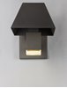 Picture of Pavilion LED Outdoor Post Mount BK Clear Clear Acrylic PCB LED 7"x8.5"