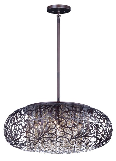 Foto para Arabesque 7-Light Pendant OI Cognac G9 Clear Xenon Xenon (OA HT 52") (CAN 6"x6"x1")