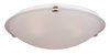 Foto para Malaga 3-Light Flush Mount SN Frosted Glass MB Incandescent Incandescent