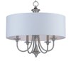 Picture of Bongo 5-Light Pendant SN Linen Fabric CA Incandescent Incandescent (OA HT 20.75"-56.75")36" Chain