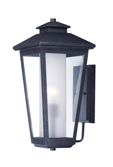 Picture of Aberdeen 1-Light Outdoor Wall AT Clear/Frosted Glass MB Incandescent Incandescent 9"x19.5"