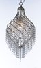 Foto para Twirl 1-Light Pendant GS Beveled Crystal Crystal CA Incandescent Incandescent 11.5"x11.5"x25" (OA HT 30"-67") (CAN 5"x5"x1.25")36" Chain