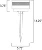 Foto para 3W Alumilux LED Pathway Wet BK PCB LED (CAN 4.75"x3.5"x0.75")