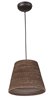 Picture of Java 1-Light Pendant BK Recycled Cardboard MB Incandescent Incandescent 13.75"x13.75"x10.75" (OA HT 12.75"-130.75") (CAN 5.1"x5.1"x1.7")