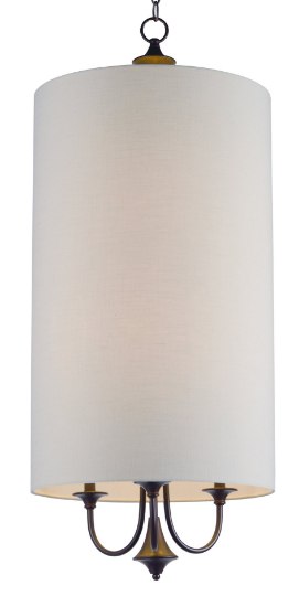 Picture of Bongo 6-Light Pendant OI Linen Fabric MB Incandescent Incandescent (OA HT 43.25"-79.25")36" Chain