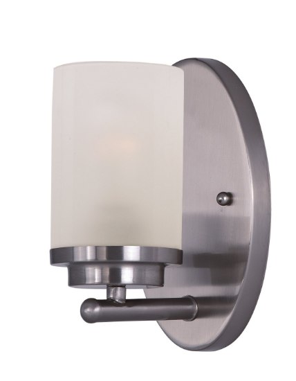 Foto para Corona 1-Light Wall Sconce PC Frosted Frosted Glass MB Incandescent Incandescent