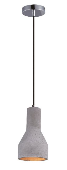 Picture of Crete 1-Light Pendant PC Concrete GU10 LED 6"x6"x10.75" (OA HT 130.5")