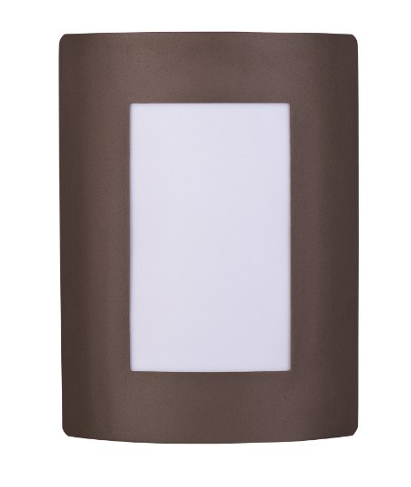 Picture of View EE 1-Light Wall Sconce Wet BZ White Polycarbonate GU24 Fluorescent Fluorescent 8"x10.75"