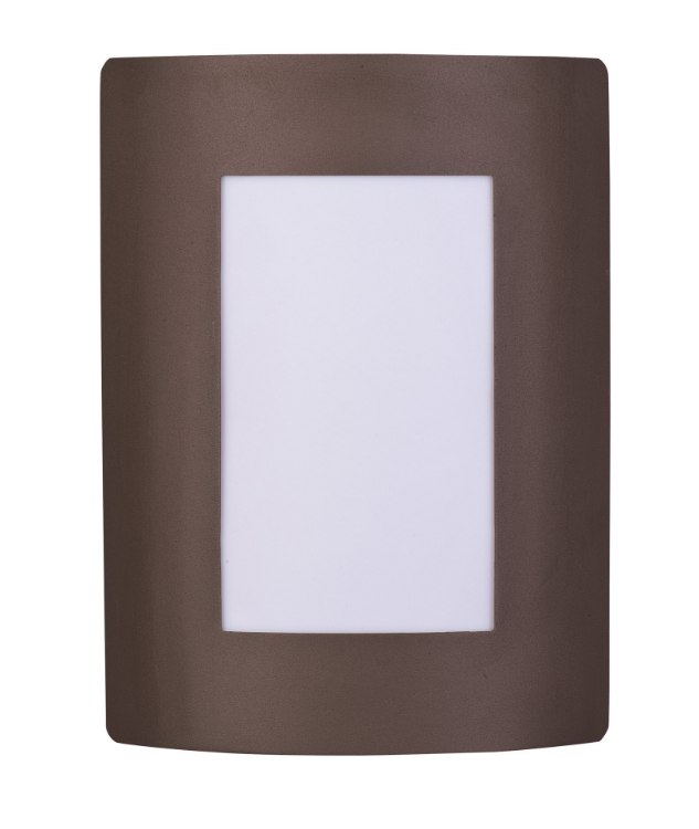 Picture of View EE 1-Light Wall Sconce Wet BZ White Polycarbonate GU24 Fluorescent Fluorescent 8"x10.75"