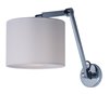 Picture of Hotel LED 1-Light Wall Sconce PC Wafer Linen MB LED 10"x7.5" (OA HT 11.75"-20.5")