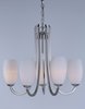 Picture of Taylor 5-Light Chandelier SN Satin White Opal Glass MB Incandescent Incandescent (CAN 2.54"x2.54"x1")36" Chain