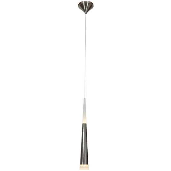 Foto para 6w Ra MODULE Dry Location Brushed Steel ACR LED Pendant (CAN 0.1"Ø4.3")