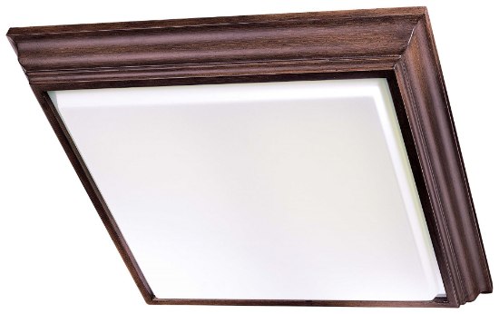 Foto para 17w SW 4 Light Kitchen Fluorescent Flush Mount Belcaro Walnut White