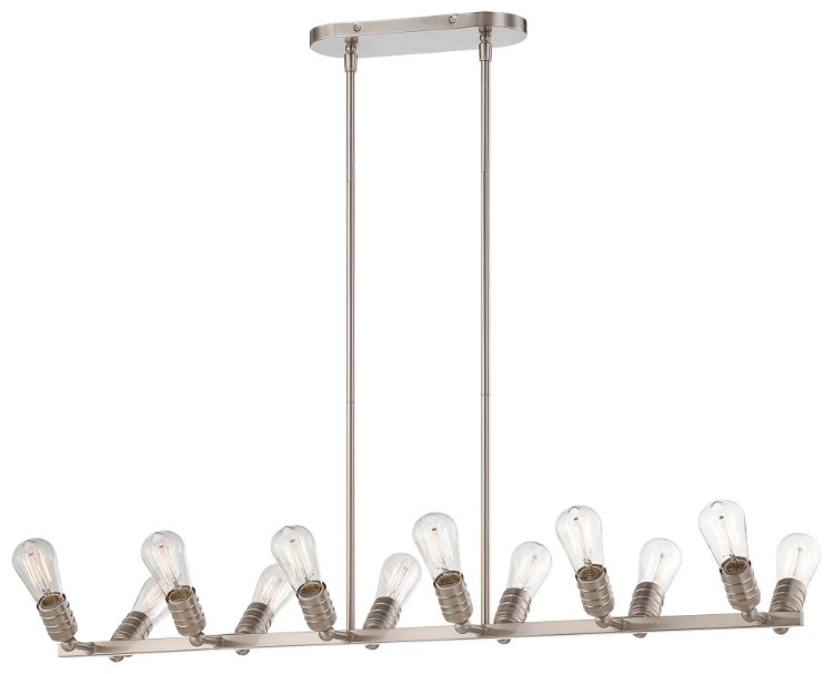 Picture of 40w SW 12 Light Island Light Brushed Nickel
