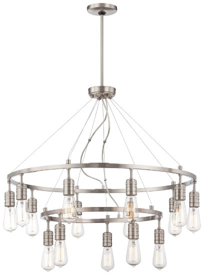 Picture of 40w SW 15 Light Chandelier Brushed Nickel