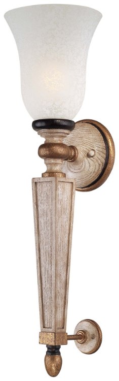 Picture of 100w SW 1 Lt Wall Sconce Provence Patina White Patina