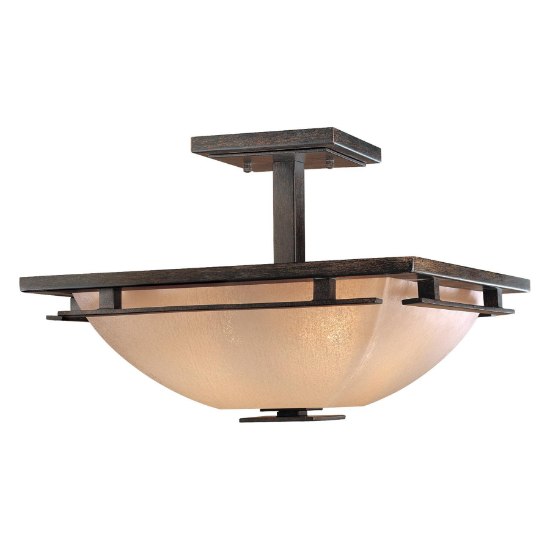 Foto para SW 2 Light Semi Flush Mount Iron Oxide