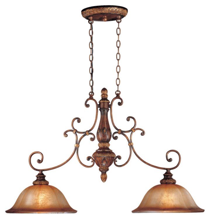 Foto para 100w SW 2 Light Island Light Illuminati Bronze Silver Patina