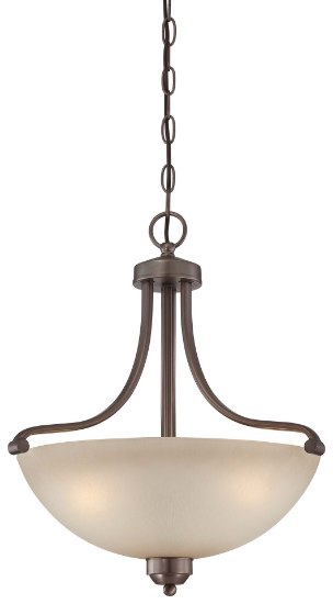 Foto para 100w SW 3 Light Pendant Harvard Court Bronze (Plated) Light French Scavo