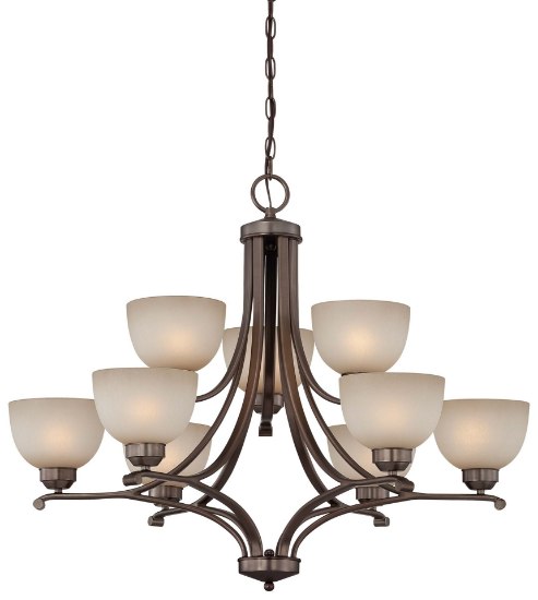 Foto para 200w SW 9 Light Chandelier Harvard Court Bronze (Plated) Light French Scavo