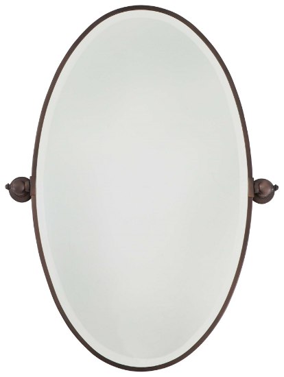 Picture of SW Xl Oval Mirror - Beveled Dark Brushed Bronze (Plated) Excavation Glass