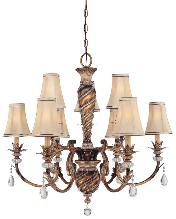Foto para 60w SW 9 Light Chandelier Aston Court Bronze