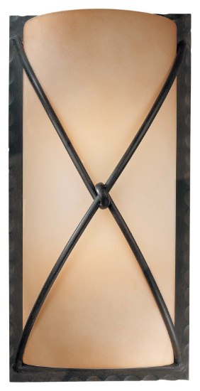 Picture of 100w SW 2 Light Wall Sconce Aspen Bronze Rustic Scavo