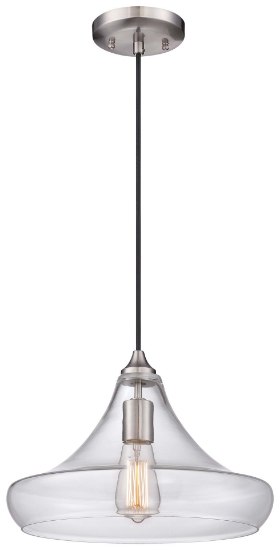 Picture of 40w SW 1 Light Mini Pendant Brushed Nickel Clear