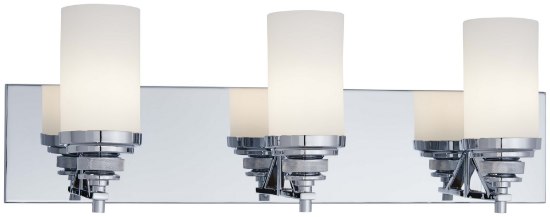 Picture of 50w SW 3 Light Bath Chrome Etched White