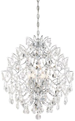 Mostrar detalles para 60w SW 6 Light Chandelier Chrome Clear Crystal Strings M Imagen de 60w SW 6 Light Chandelier Chrome Clear Crystal Strings M