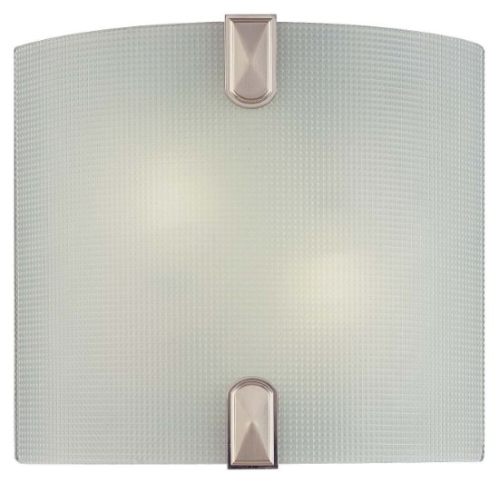 Picture of 13w SW 2 Light Wall Sconce Brushed Nickel Frosted