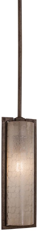 Foto para 60w SW 1 Light Mini Pendant Patina Iron Deep Spumante Lace
