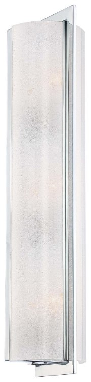 Picture of 60w SW 3 Light Wall Sconce Chrome White Iris