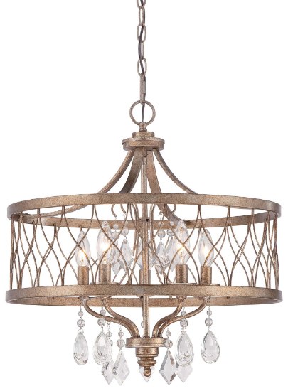 Picture of 60w SW 5 Light Chandelier Olympus Gold