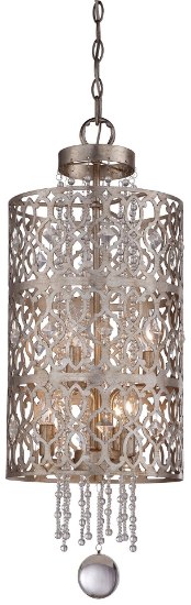 Picture of 60w SW Foyer Pendant- Jessica Mcclintock Home- The Romance Collection™ Florentine Silver