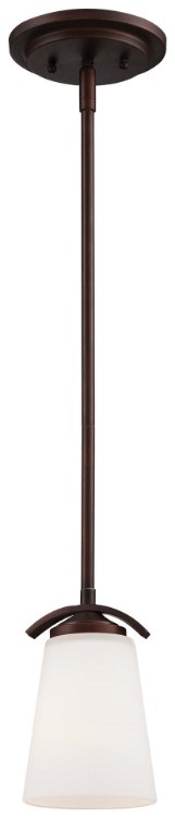 Picture of 100w SW 1 Light Mini Pendant Vintage Bronze Etched White