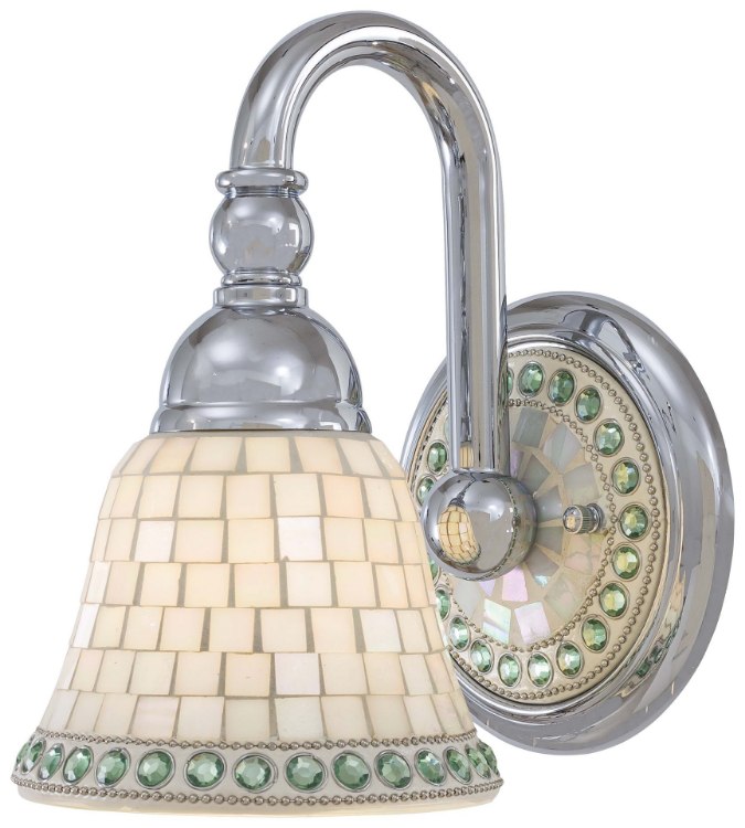 Picture of 100w SW 1 Light Bath Chrome Mosaic Tile Glass