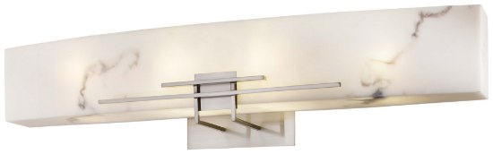 Picture of 26w SW 4 Light Bath Brushed Nickel Alabaster Dust(Tm) Shade